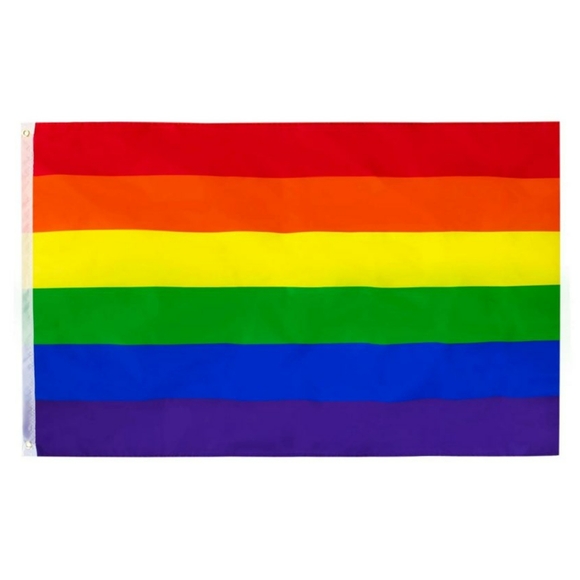 Rainbow 3’ x 5’ Polyester Flag, Multicolor - Picture 4 of 6